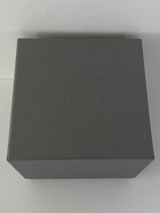 Michele Gray Watch Box/Cushion/Polishing Cloth/Manual/Warranty Card/NEVER USED!! main image 15